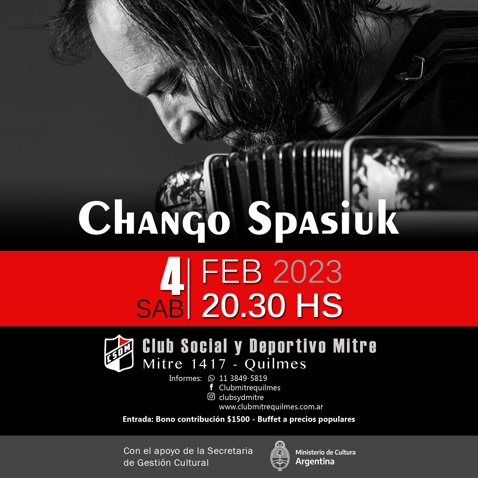 Chango Spasiuk en el Mitre! 