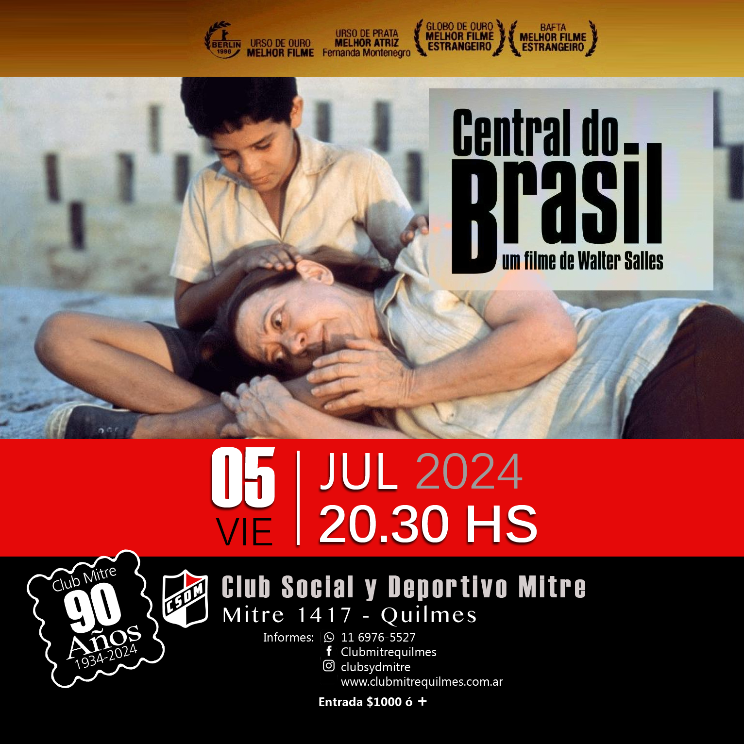 Cine en elMitre: Central do Brasil 