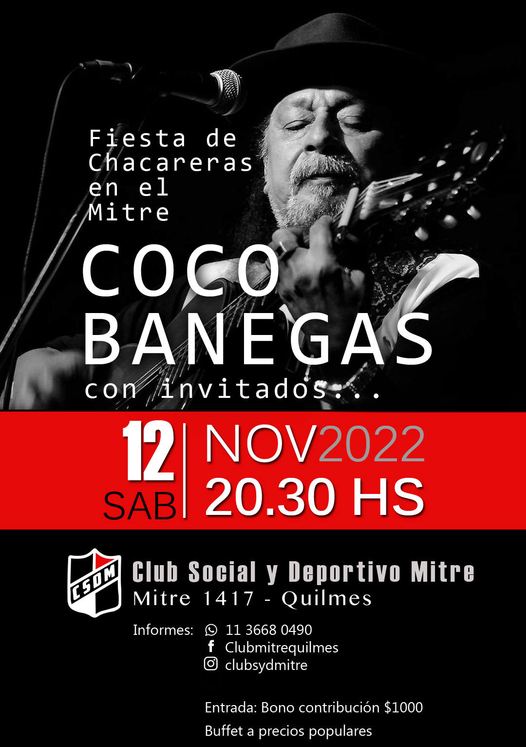 Coco Banegas en el MItre 