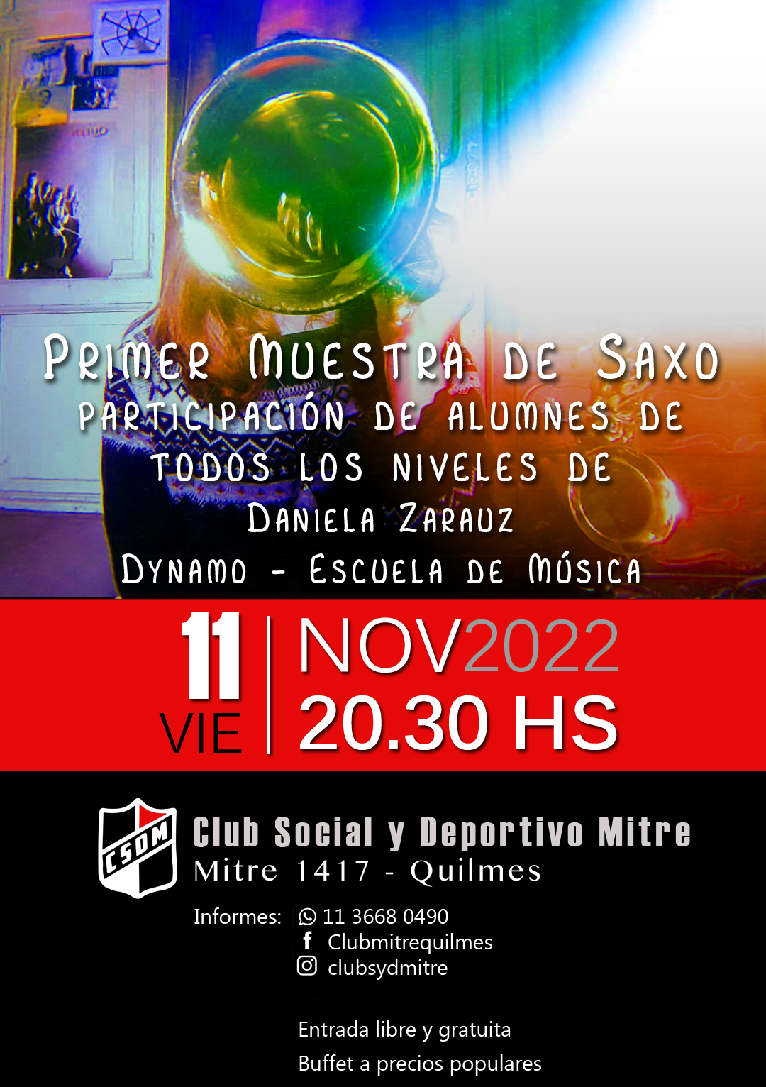 Muestra de saxo, alumnes de Daniela Zarauz 