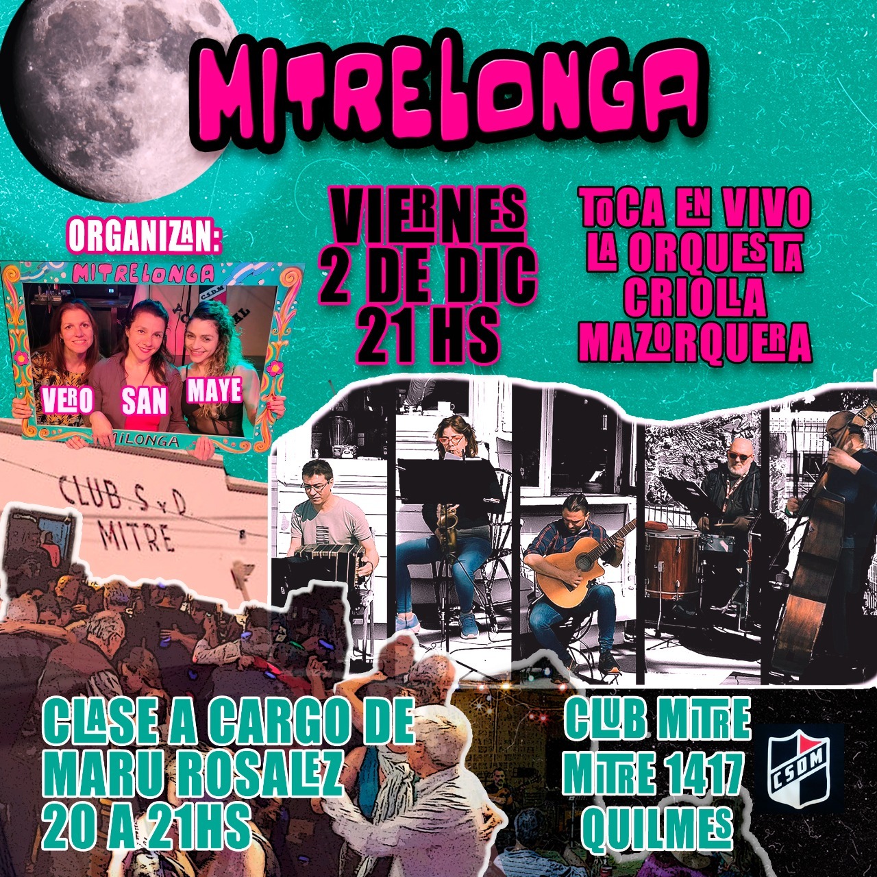 Mitrelonga, la milonga del Mitre 