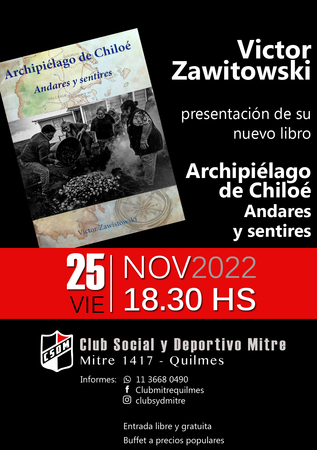 Victor Zawitowski, presentaciÃ³n del libro ArchipiÃ©lago de ChiloÃ©, Andares y Sentires 